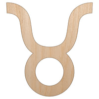 Taurus Horoscope Astrological Zodiac Sign Unfinished Wood Shape Piece Cutout for DIY Craft Projects