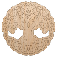 Tree of Life Unfinished Wood Shape Piece Cutout for DIY Craft Projects