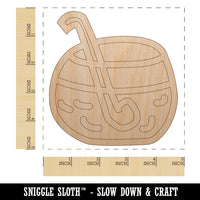 Punch Bowl Doodle Unfinished Wood Shape Piece Cutout for DIY Craft Projects