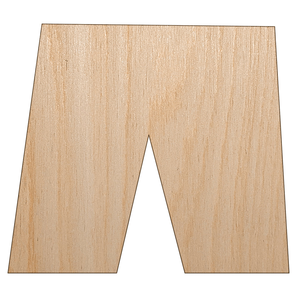 Shorts Boxers Bathing Suit Solid Unfinished Wood Shape Piece Cutout for DIY Craft Projects