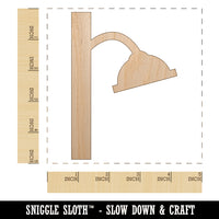 Shower Head Unfinished Wood Shape Piece Cutout for DIY Craft Projects