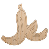 Slippery Banana Peel Unfinished Wood Shape Piece Cutout for DIY Craft Projects