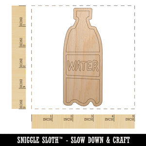 Water Bottle Doodle Unfinished Wood Shape Piece Cutout for DIY Craft Projects