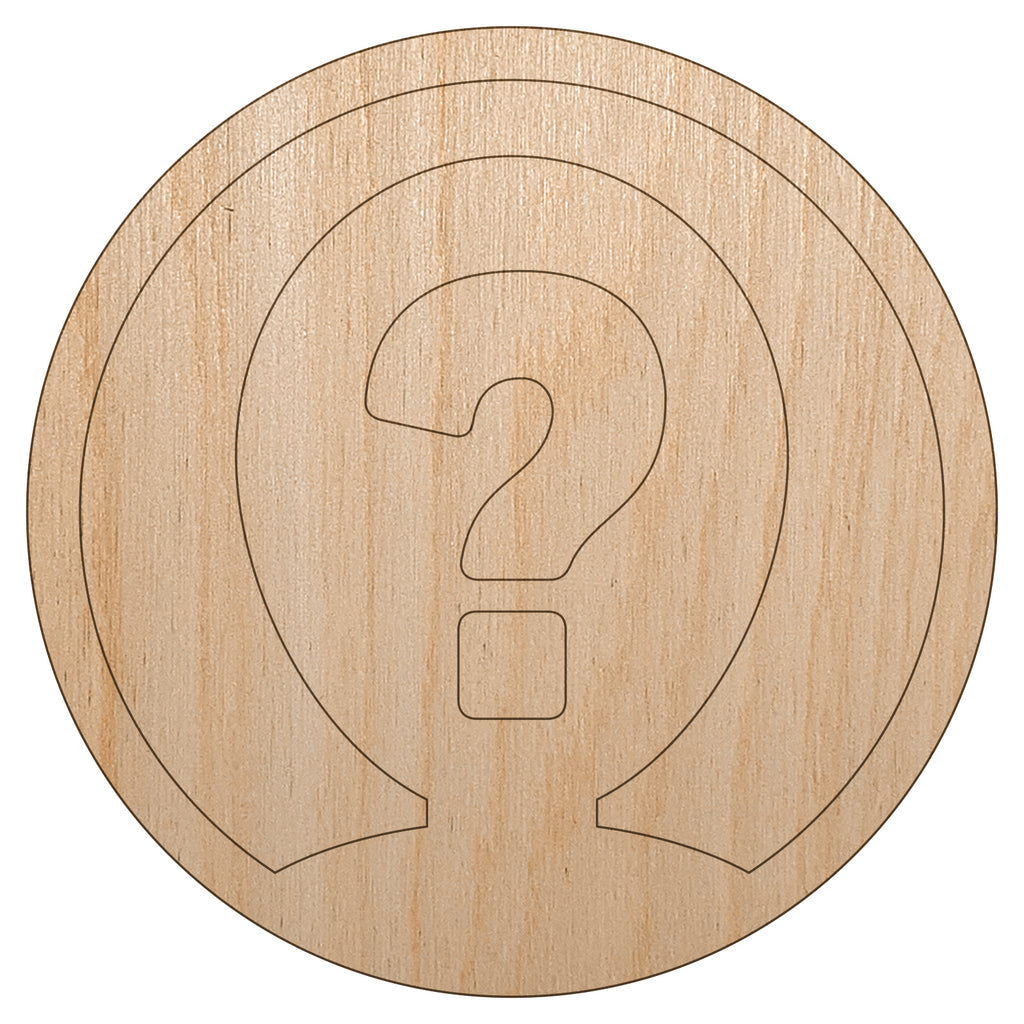 Anonymous Hidden Secret Person Icon Unfinished Wood Shape Piece Cutout for DIY Craft Projects