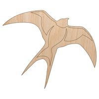 Barn Swallow Bird in Flight Unfinished Wood Shape Piece Cutout for DIY Craft Projects