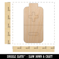 Battery Icon Unfinished Wood Shape Piece Cutout for DIY Craft Projects