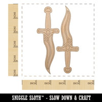 Daggers and Knives for a Thief or Rogue Unfinished Wood Shape Piece Cutout for DIY Craft Projects