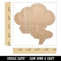 Danger Hurricane Tornado Weather Day Planner Unfinished Wood Shape Piece Cutout for DIY Craft Projects