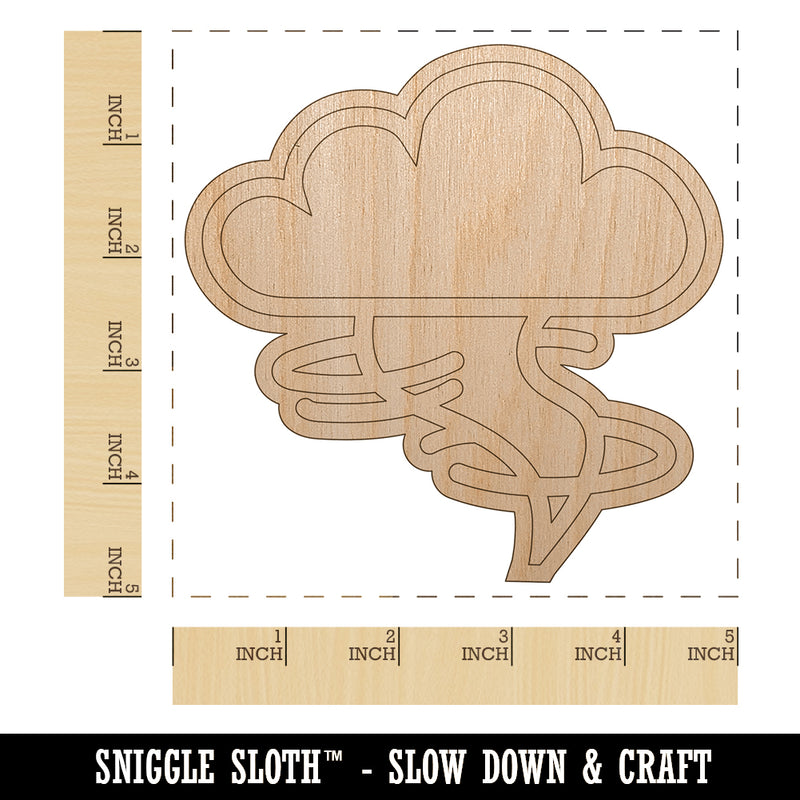 Danger Hurricane Tornado Weather Day Planner Unfinished Wood Shape Piece Cutout for DIY Craft Projects