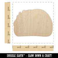 Taco Tuesday Unfinished Wood Shape Piece Cutout for DIY Craft Projects