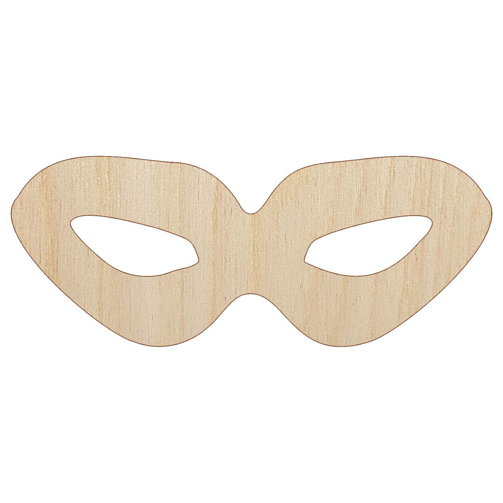 Thief Mask Crime Icon Unfinished Wood Shape Piece Cutout for DIY Craft Projects