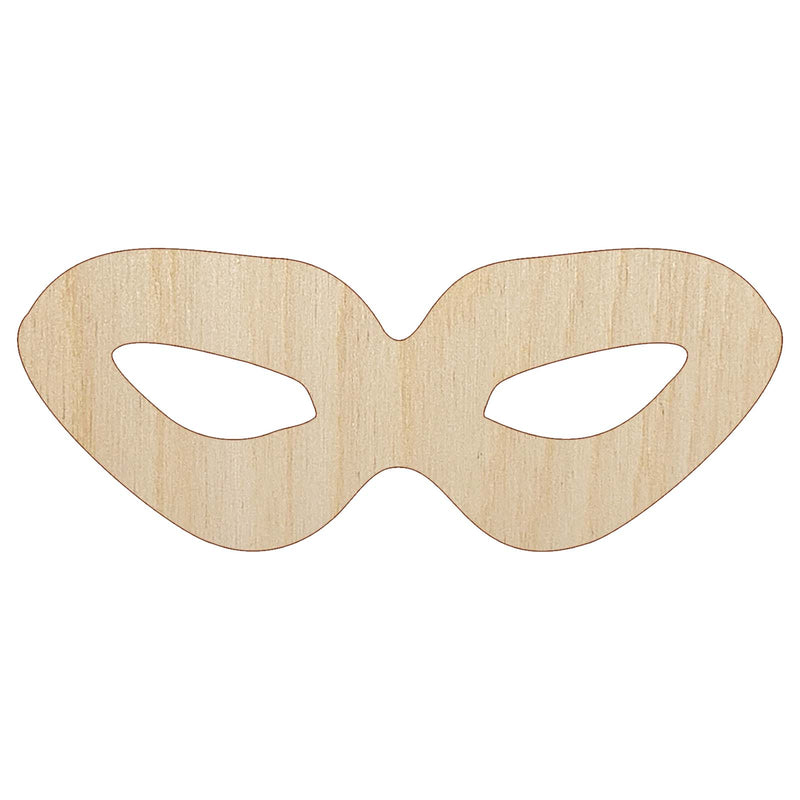 Thief Mask Crime Icon Unfinished Wood Shape Piece Cutout for DIY Craft Projects