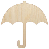 Umbrella Keep Dry Icon Unfinished Wood Shape Piece Cutout for DIY Craft Projects