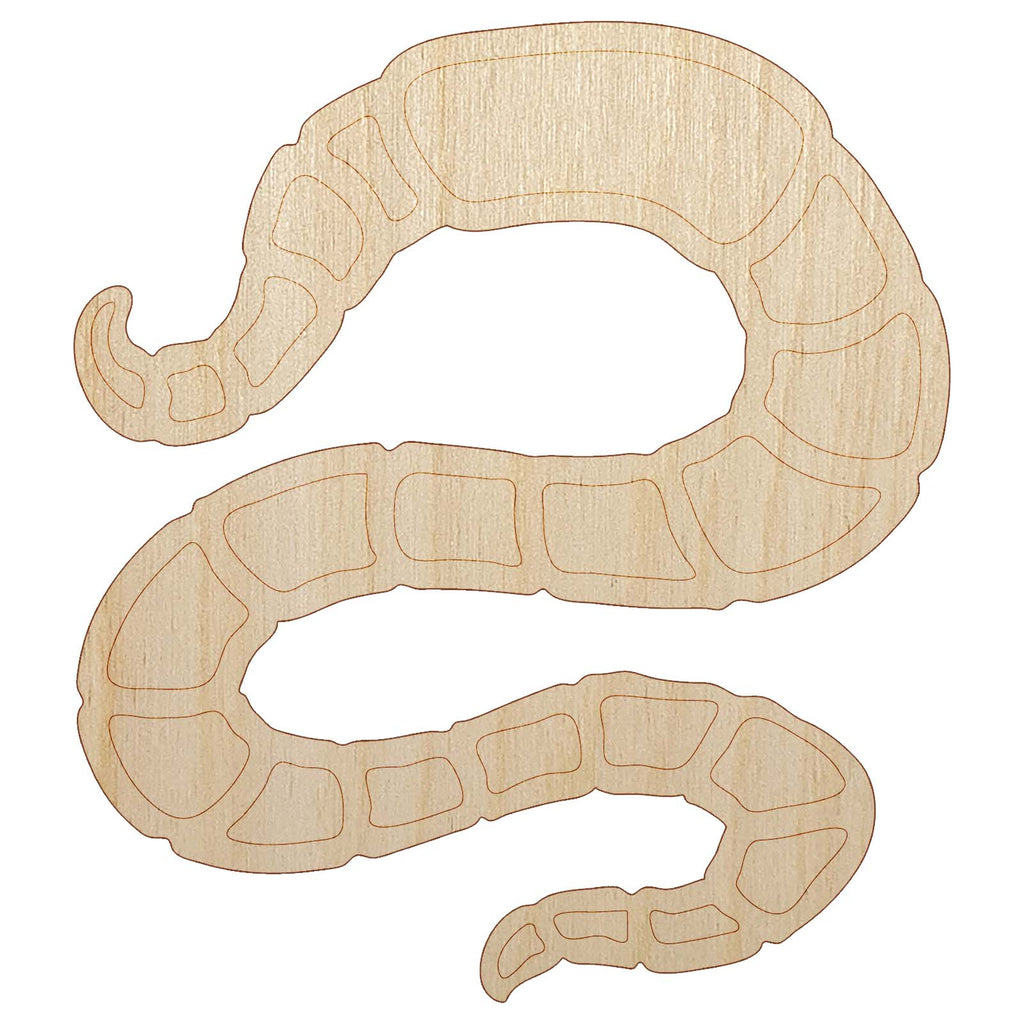 Wiggling Worm Earthworm Unfinished Wood Shape Piece Cutout for DIY Craft Projects