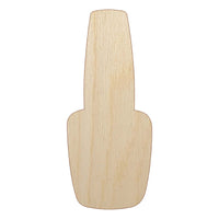 Cute Nail Polish Unfinished Wood Shape Piece Cutout for DIY Craft Projects