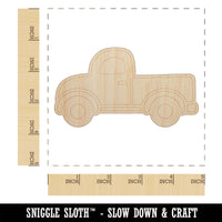 Cute Truck Unfinished Wood Shape Piece Cutout for DIY Craft Projects