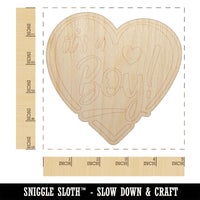 It's a Boy Baby Shower Unfinished Wood Shape Piece Cutout for DIY Craft Projects