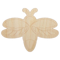 Flying Firefly Lightning Bug Unfinished Wood Shape Piece Cutout for DIY Craft Projects