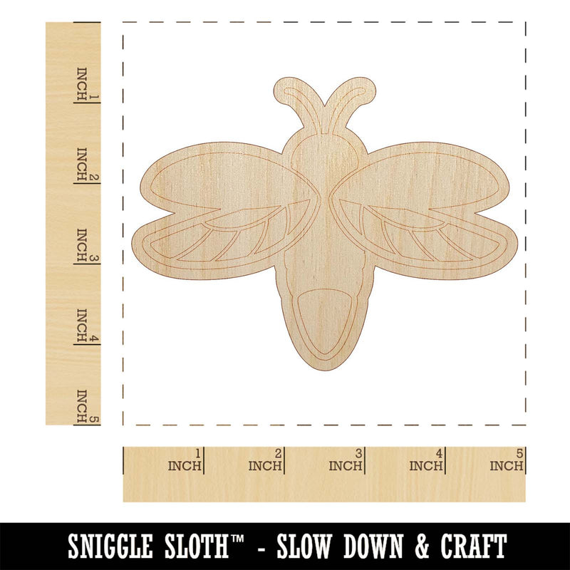 Flying Firefly Lightning Bug Unfinished Wood Shape Piece Cutout for DIY Craft Projects