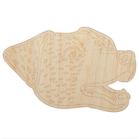 Jack Russell Terrier Dog Head Unfinished Wood Shape Piece Cutout for DIY Craft Projects