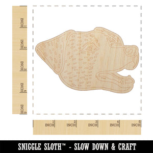 Jack Russell Terrier Dog Head Unfinished Wood Shape Piece Cutout for DIY Craft Projects