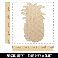 Pineapple Fruit Drawing Unfinished Wood Shape Piece Cutout for DIY Craft Projects