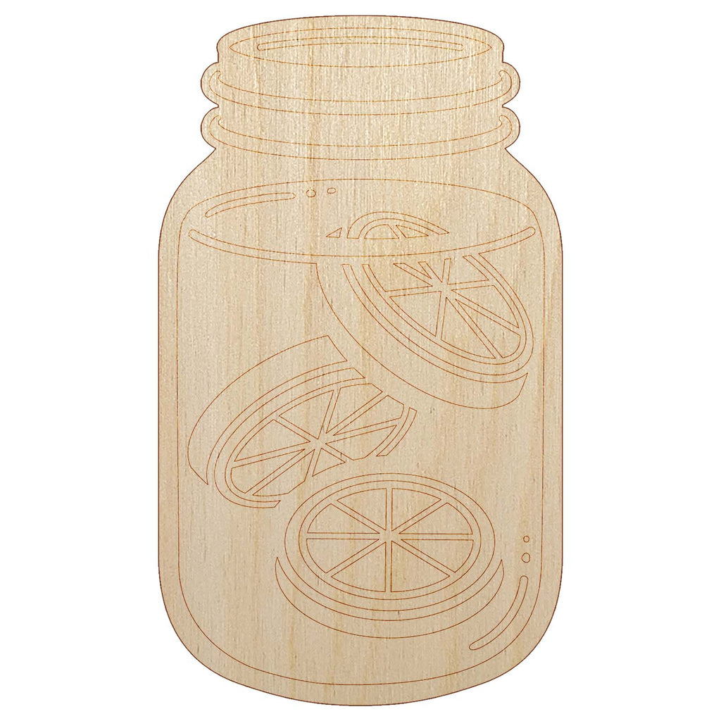 Sun Tea in a Mason Jar Unfinished Wood Shape Piece Cutout for DIY Craft Projects