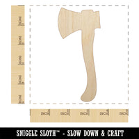 Wood Cutting Axe Unfinished Wood Shape Piece Cutout for DIY Craft Projects