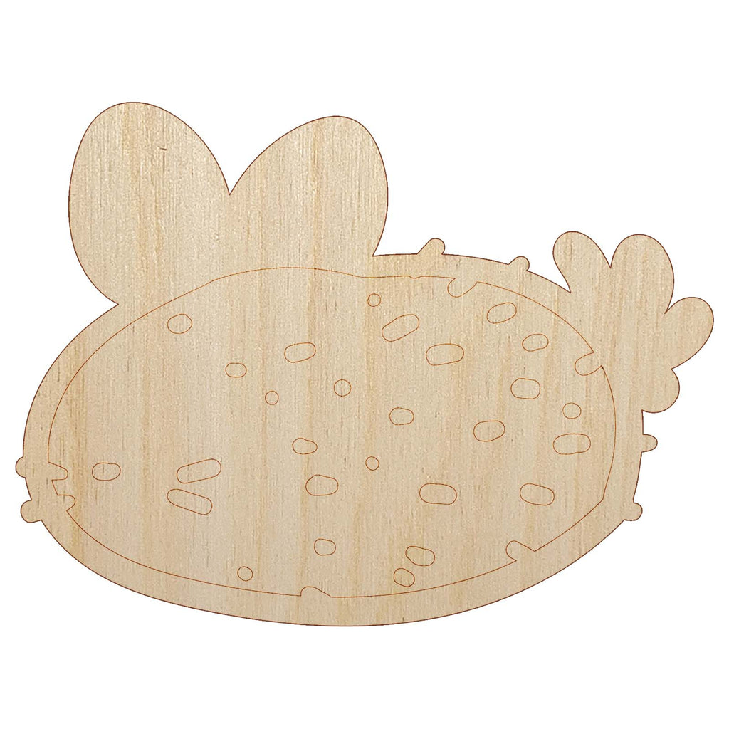 Kawaii Sea Bunny Slug Unfinished Wood Shape Piece Cutout for DIY Craft Projects