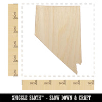 Nevada State Silhouette Unfinished Wood Shape Piece Cutout for DIY Craft Projects