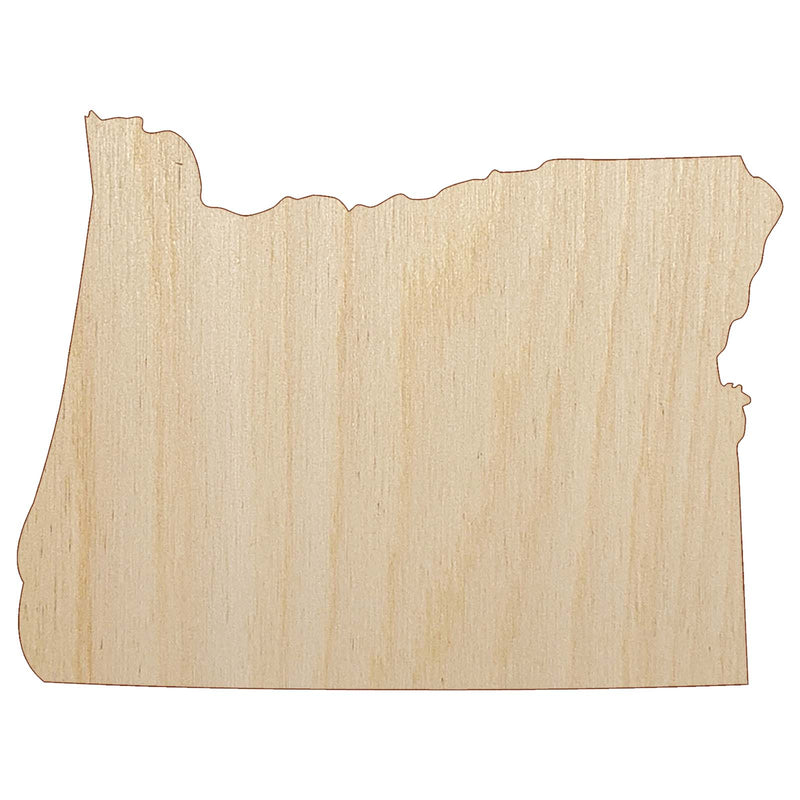 Oregon State Silhouette Unfinished Wood Shape Piece Cutout for DIY Craft Projects