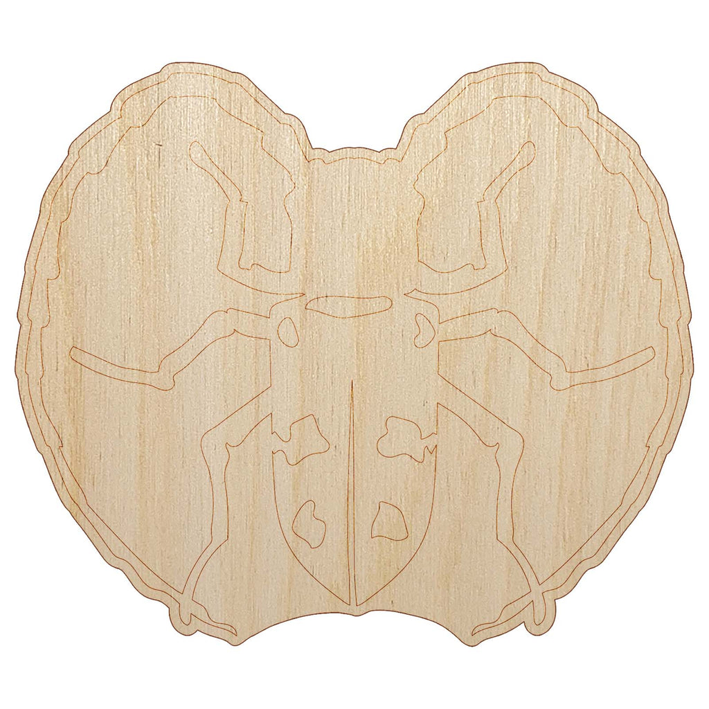 Citrus Long Horned Beetle Insect Unfinished Wood Shape Piece Cutout for DIY Craft Projects