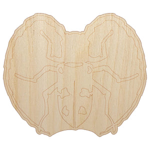 Citrus Long Horned Beetle Insect Unfinished Wood Shape Piece Cutout for DIY Craft Projects