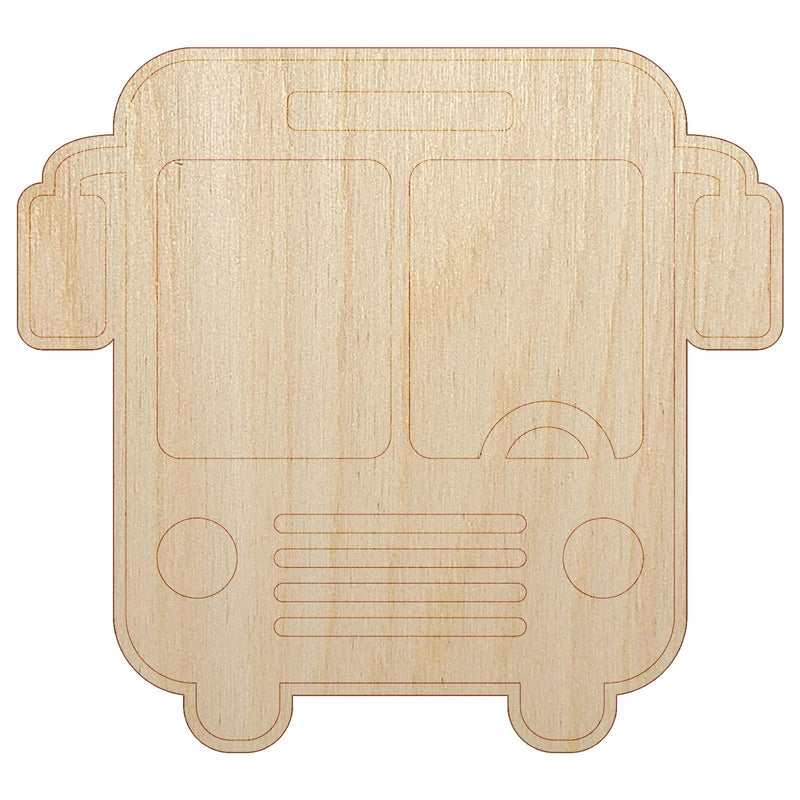 City Bus Stop Public Transportation icon Unfinished Wood Shape Piece Cutout for DIY Craft Projects