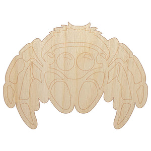 Cute Jumping Spider Unfinished Wood Shape Piece Cutout for DIY Craft Projects