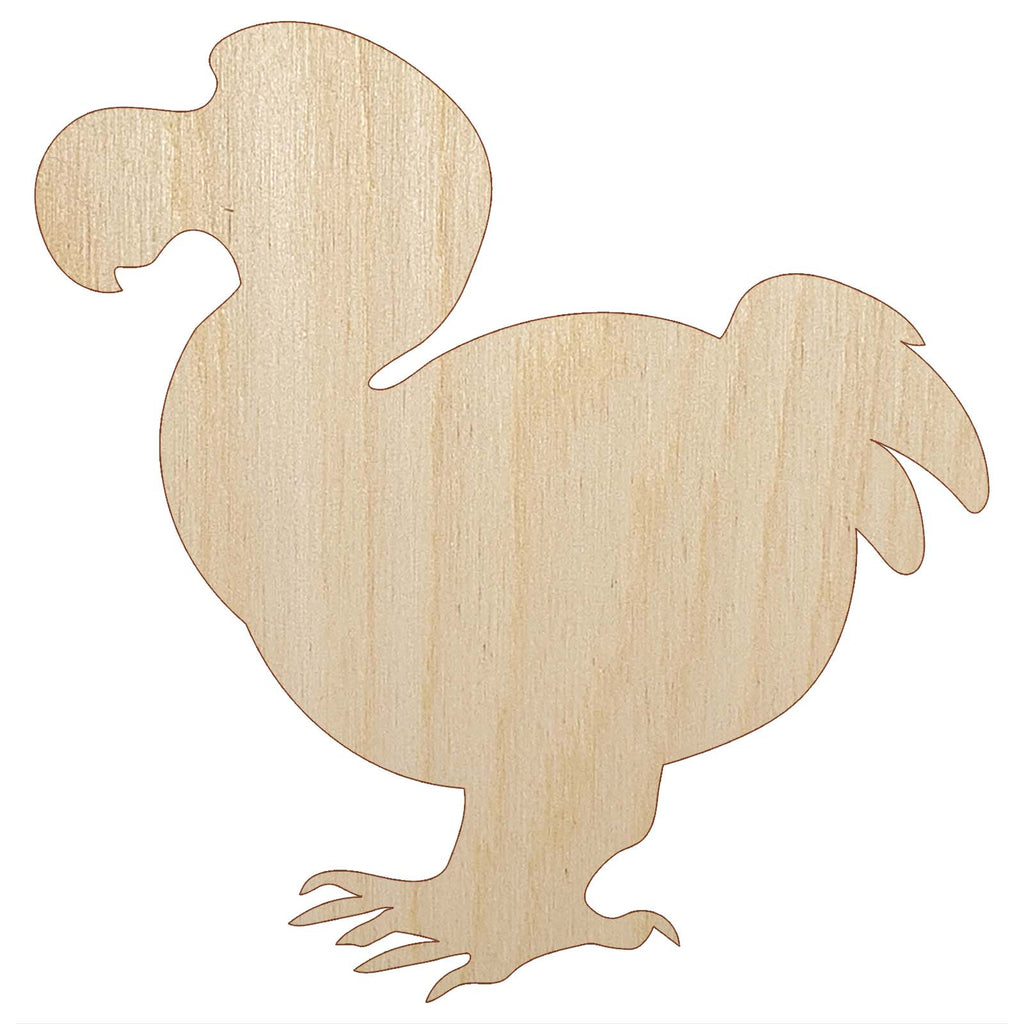 Extinct Dodo Bird Unfinished Wood Shape Piece Cutout for DIY Craft Projects
