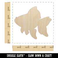 Fancy Pet Goldfish Unfinished Wood Shape Piece Cutout for DIY Craft Projects