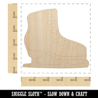 Ice Skating Figure Skates Unfinished Wood Shape Piece Cutout for DIY Craft Projects