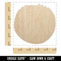 Iceberg Lettuce Vegetable Unfinished Wood Shape Piece Cutout for DIY Craft Projects