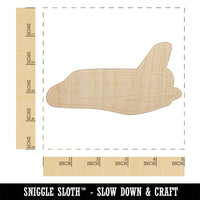 Space Shuttle Unfinished Wood Shape Piece Cutout for DIY Craft Projects