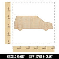 Station Wagon Family Car Vehicle Automobile Unfinished Wood Shape Piece Cutout for DIY Craft Projects