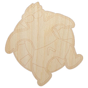 Summer Man in Swimsuit Floating Unfinished Wood Shape Piece Cutout for DIY Craft Projects