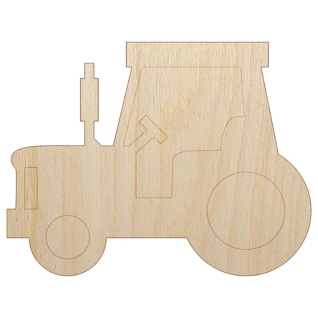 Tractor Farm Vehicle Unfinished Wood Shape Piece Cutout for DIY Craft Projects