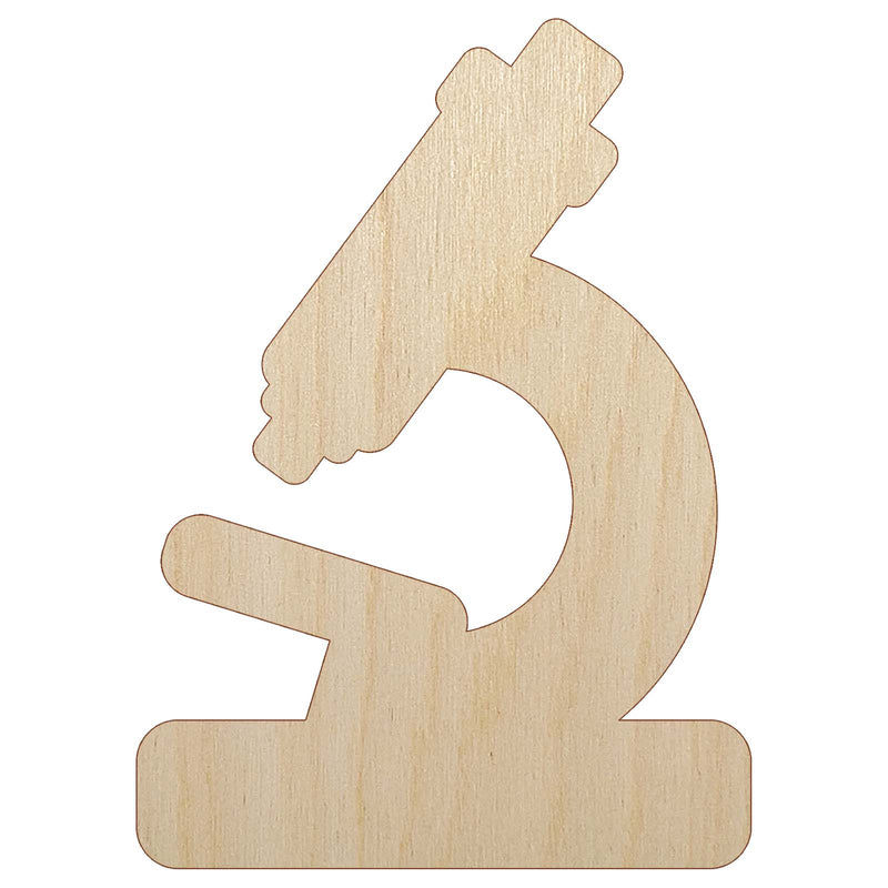 Microscope Biology Science Unfinished Wood Shape Piece Cutout for DIY Craft Projects