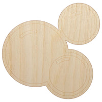 Soap Bubbles Unfinished Wood Shape Piece Cutout for DIY Craft Projects