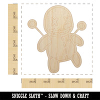 Creepy Voodoo Doll Unfinished Wood Shape Piece Cutout for DIY Craft Projects