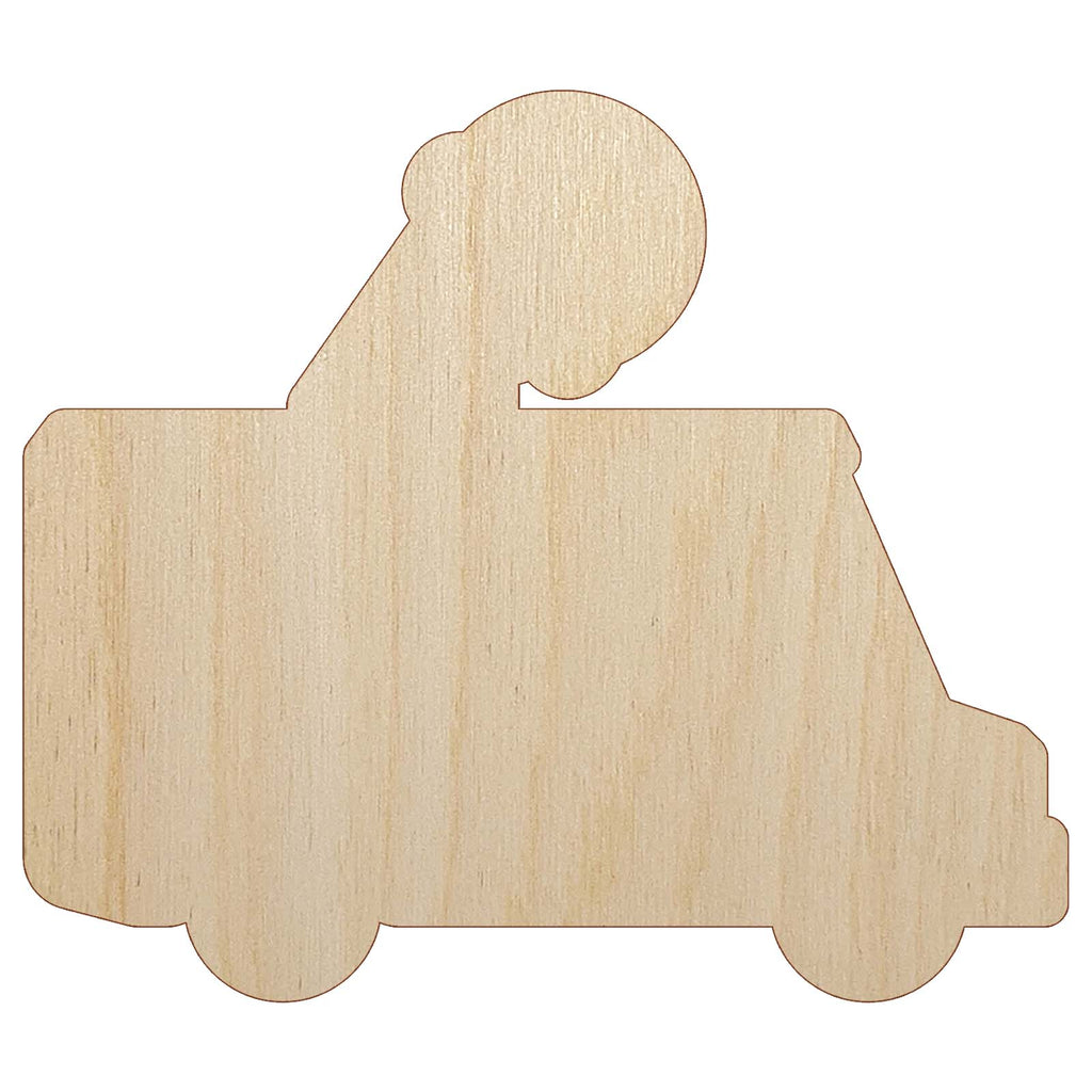 Ice Cream Truck Unfinished Wood Shape Piece Cutout for DIY Craft Projects