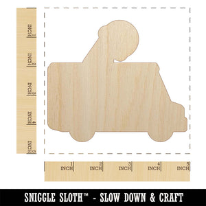 Ice Cream Truck Unfinished Wood Shape Piece Cutout for DIY Craft Projects
