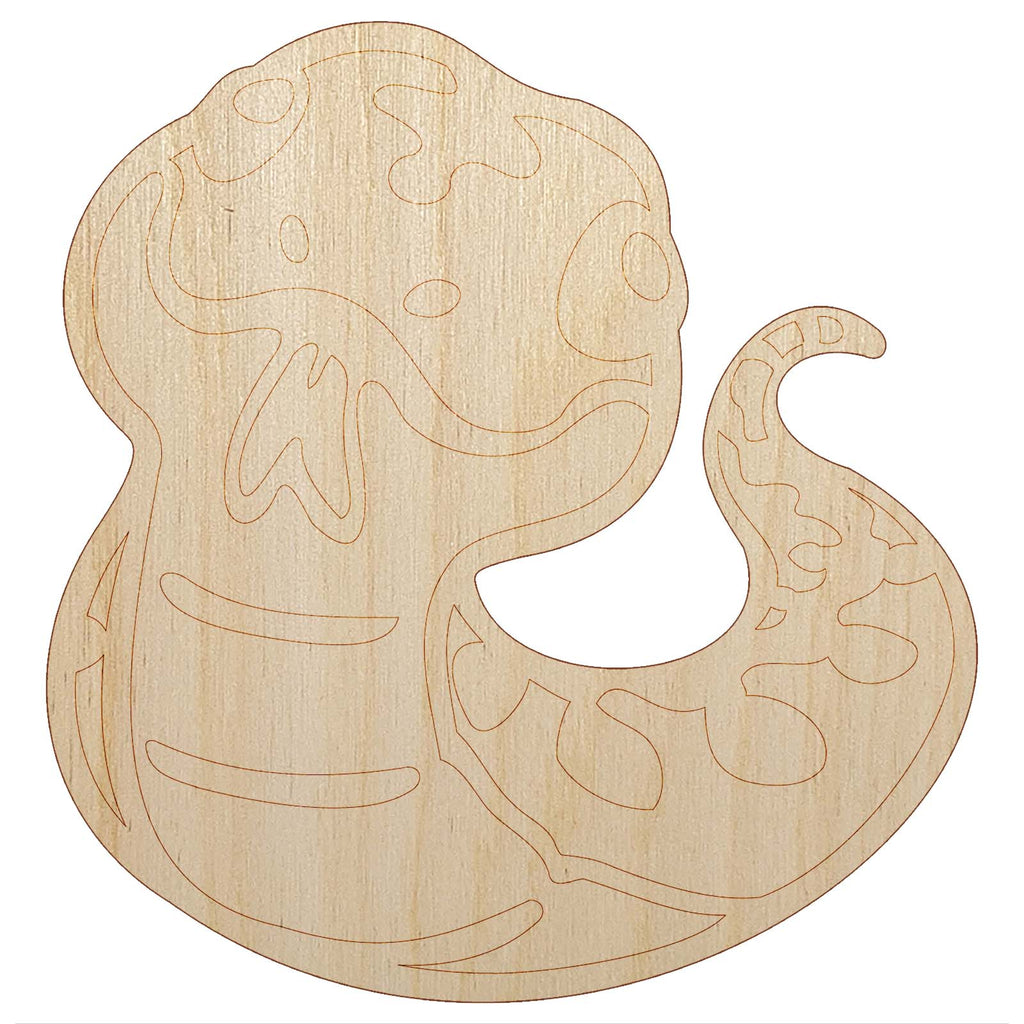 Sassy Snake with Tongue Sticking Out Unfinished Wood Shape Piece Cutout for DIY Craft Projects