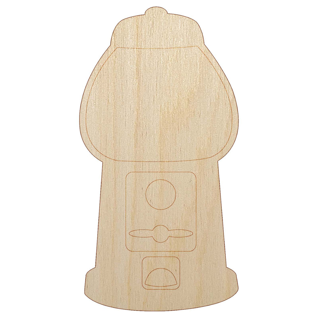 Gumball Machine Unfinished Wood Shape Piece Cutout for DIY Craft Projects